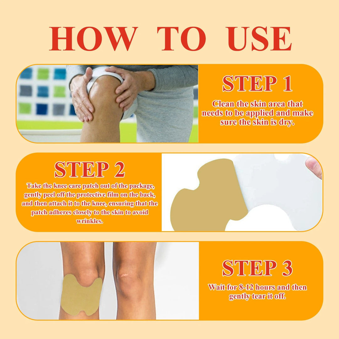 Bee Venom Herbal Pain Relief Patches -- 20 Knee Pain Patches (Specially Designed for Knee Joints) | 100% Safe & Natural Knee Pain Relief Products | Instant Relief | No Side Effects